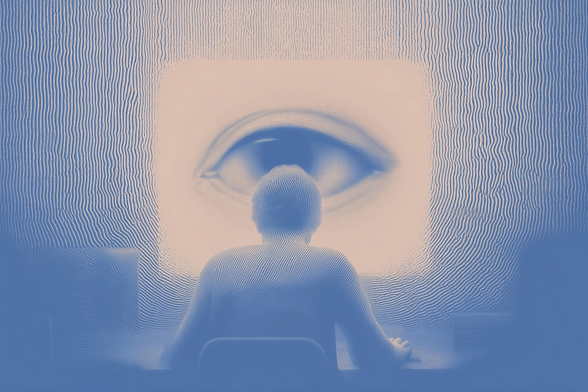 Abstract cover image in black and white, generated with AI.